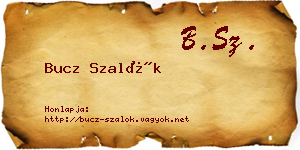 Bucz Szalók névjegykártya